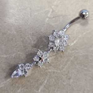 14G belly button ring